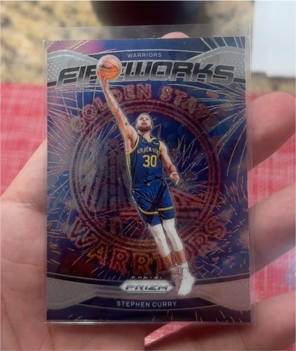 2024-25 Panini Prizm Fireworks #20 Stephen Curry — front