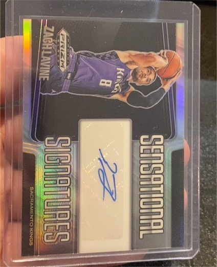 2024 Panini Prizm Black #SS-ZCH Zach LaVine Sensational Signatures — front