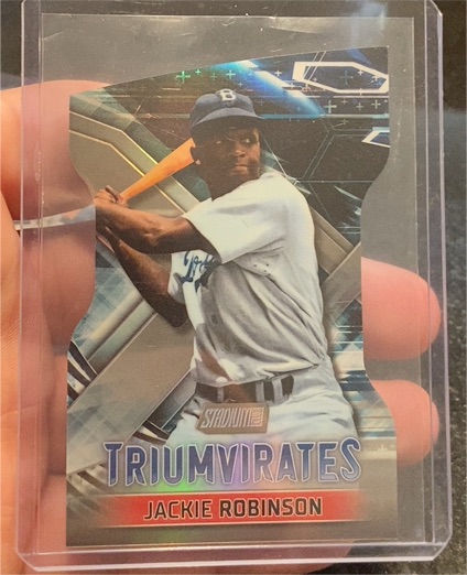 2023 Topps Stadium Club Triumvirates #T-28 Jackie Robinson — front