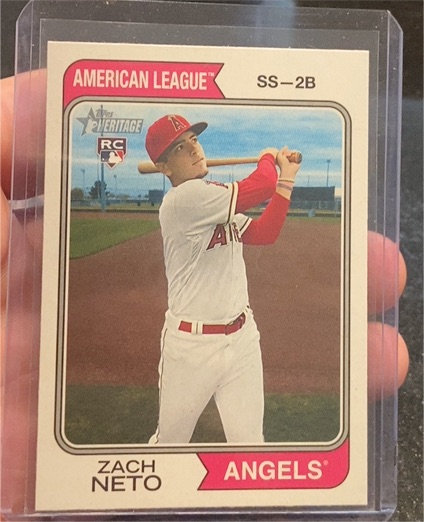 2023 Topps Heritage High Number #700 Zach Neto — front