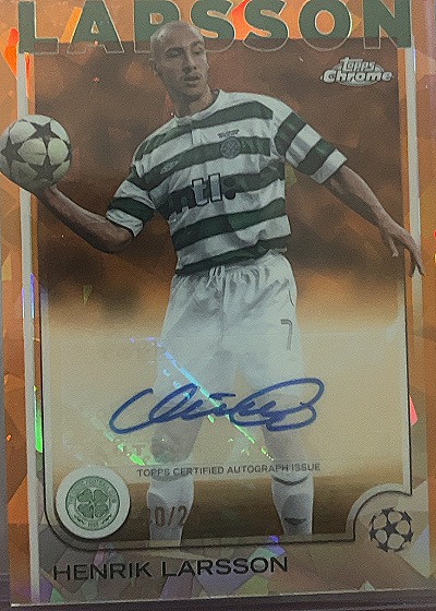 2024-25 Topps Chrome UEFA Champions League #CA-LA Henrik Larsson — front