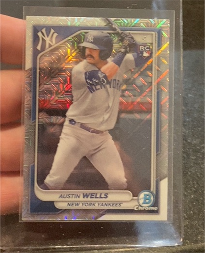 2024 Bowman Chrome #46 Austin Wells — front