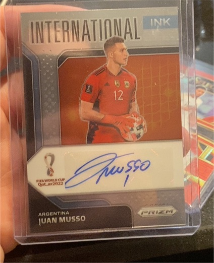 2022 Panini Prizm FIFA World Cup #I-JMU Juan Musso — front
