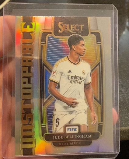 2023-24 Panini Select FIFA Unstoppable Silver Prizm #14 Jude Bellingham — front