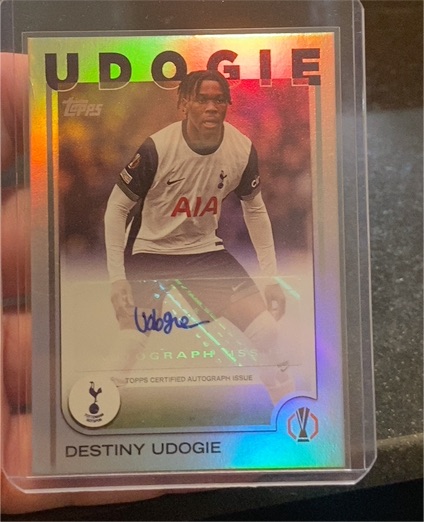 2024-25 Topps Chrome UEFA Destiny Udogie #CA-DU — front