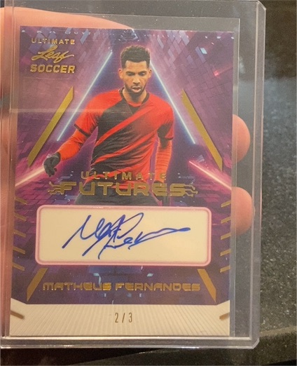 2022 Leaf Ultimate Soccer Ultimate Futures #F-MF1 Matheus Fernandes — front