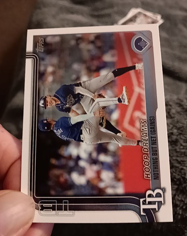 2025 Topps Series 1 #291 Hoop Dreams Tampa Bay Rays — front