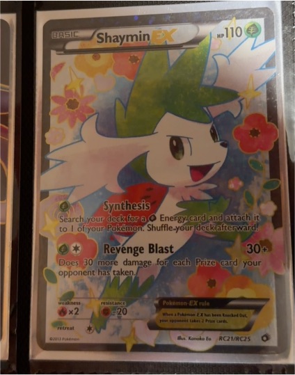 2013 Pokémon Black & White Legendary Treasures #RC21 Shaymin EX — front