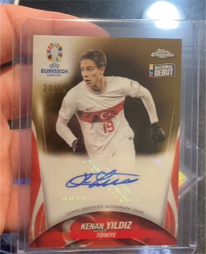 2024 Topps Chrome UEFA Euro National Debut Kenan Yildiz — front