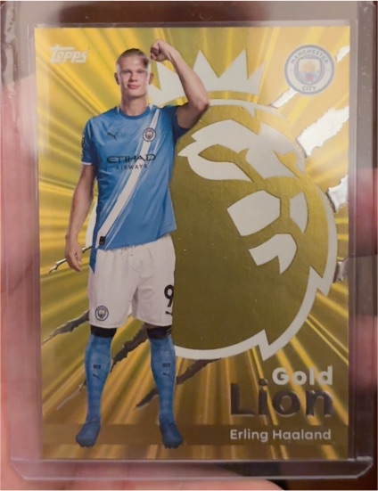 2025-26 Topps Premier League Gold Lion #GL12 Erling Haaland — front