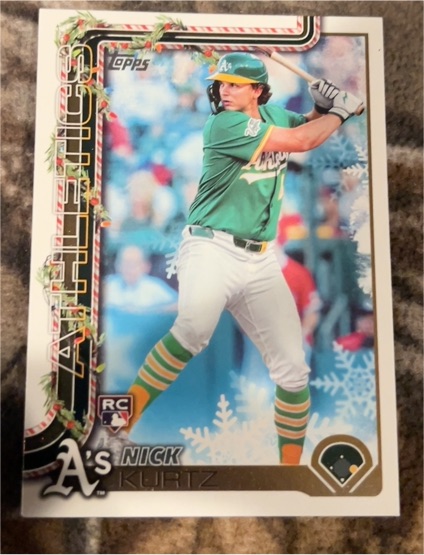 2025 Topps Holiday #H40 Nick Kurtz — front