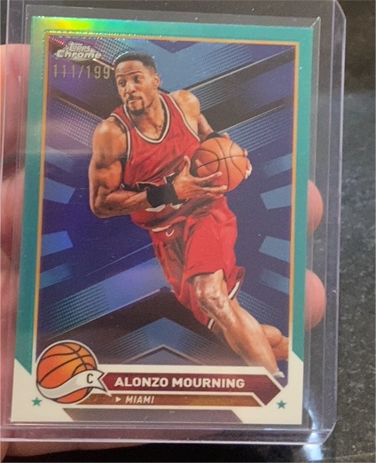 2023-24 Topps Chrome #43 Alonzo Mourning — front