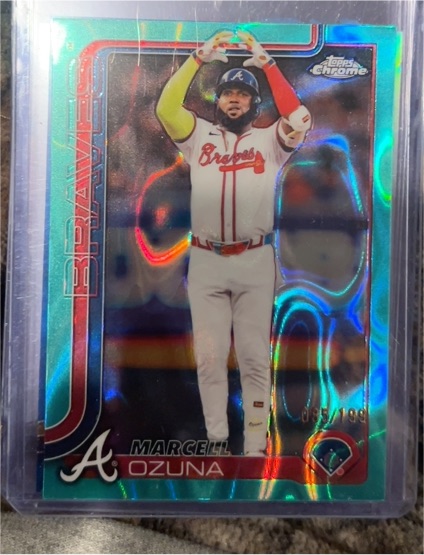 2025 Topps Chrome #250 Marcell Ozuna — front