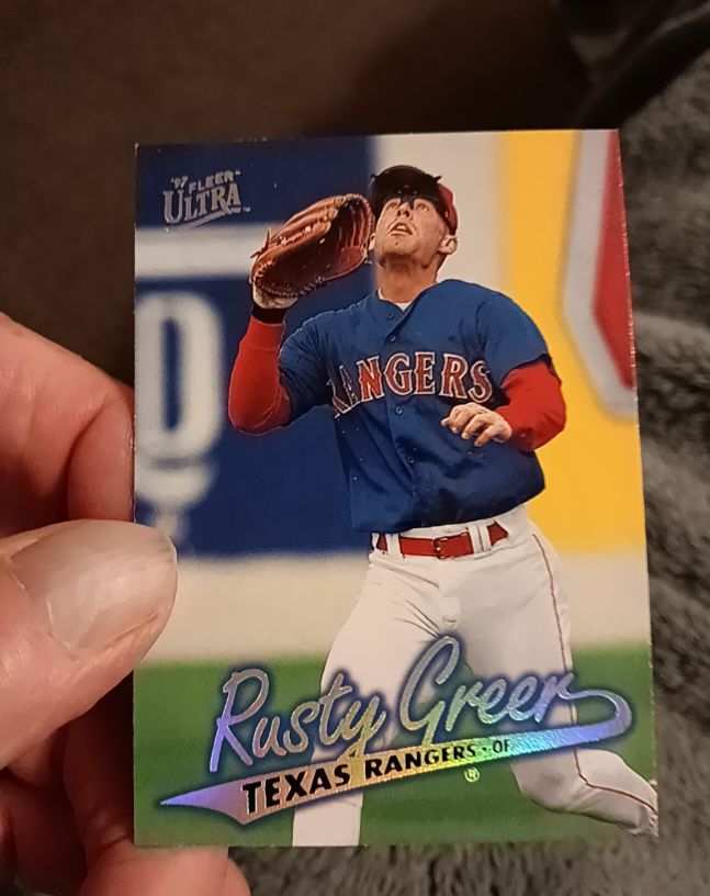1997 Fleer Ultra Rusty Greer Texas Rangers — front