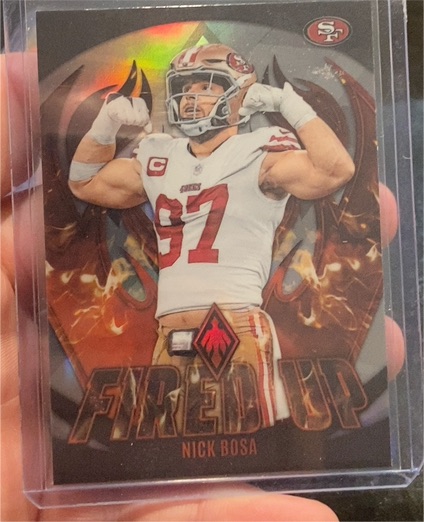 2023 Panini Phoenix #FU-17 Nick Bosa Fired Up — front