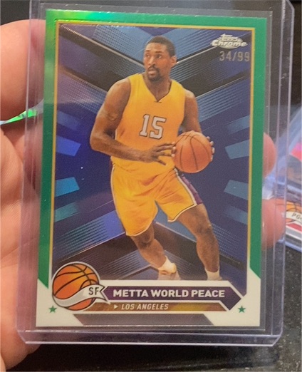 2023-24 Topps Chrome #13 Metta World Peace — front