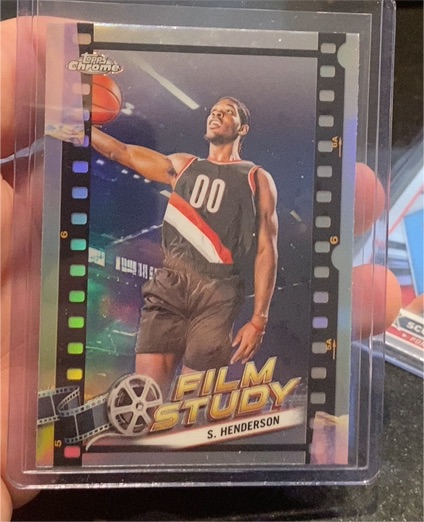 2023-24 Topps Chrome #FS-15 Scoot Henderson Film Study — front