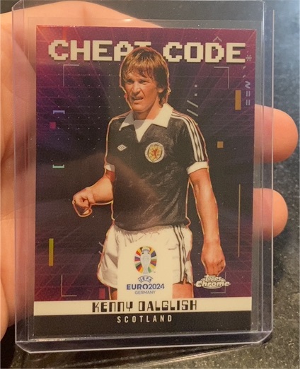 2024 Topps Chrome UEFA EURO #CC-6 Kenny Dalglish Cheat Code — front