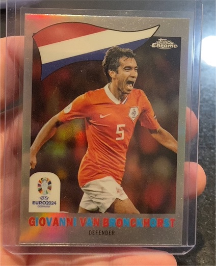 2024 Topps Chrome UEFA Euro #TC-22 Giovanni Van Bronckhorst — front