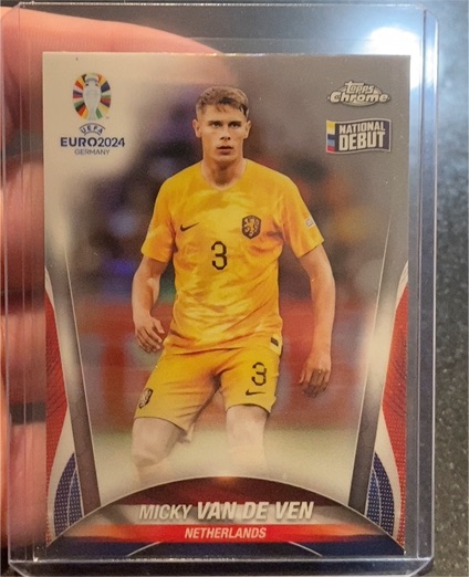 2024 Topps Chrome UEFA Euro #84 Micky Van De Ven — front