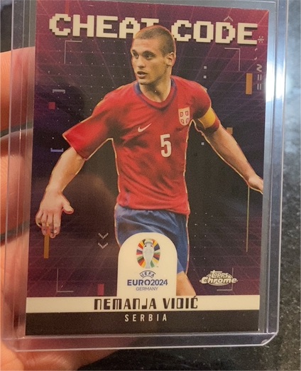 2024 Topps Chrome UEFA Euro Cheat Code #CC-12 Nemanja Vidić — front