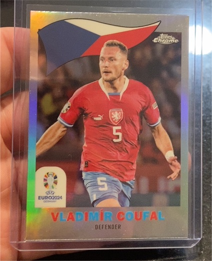 2024 Topps Chrome UEFA Euro #TC-14 Vladimír Coufal — front