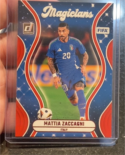 2024-25 Donruss #13 Mattia Zaccagni Magicians Red — front