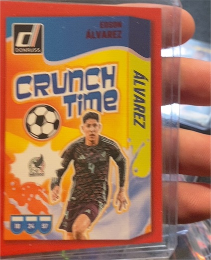 2024-25 Donruss #4 Edson Alvarez Crunch Time Red — front