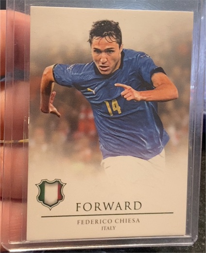 2021 Futera Unique # Forward Federico Chiesa — front