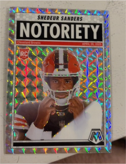 2025 Panini Mosaic #13 Shedeur Sanders Notoriety — front