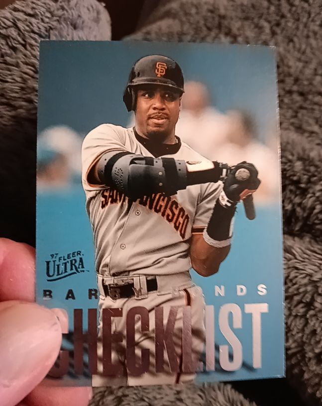 1997 Fleer Ultra #A2 Barry Bonds Checklist — front