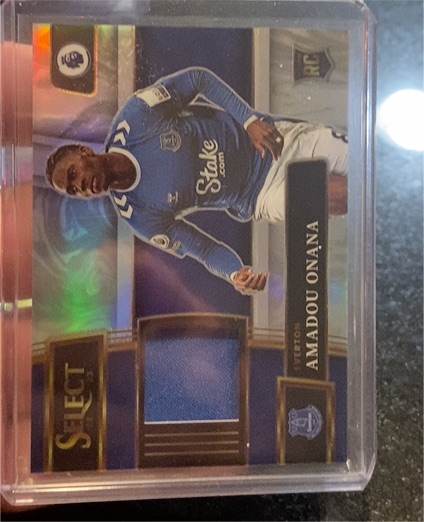 2022 Panini Select Soccer Amadou Onana Patch — front