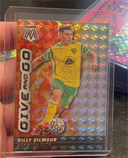 2021-22 Panini Mosaic Premier League Give and Go #Give and Go Billy Gilmour — front