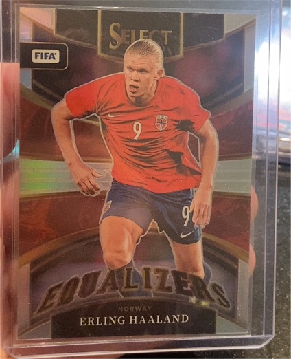 2022-23 Panini Select FIFA #12 Erling Haaland Equalizers Silver Prizm — front