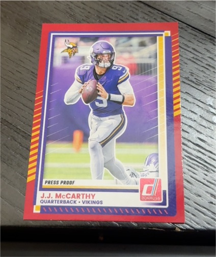 2025 Panini Donruss #57 J.J. McCarthy — front