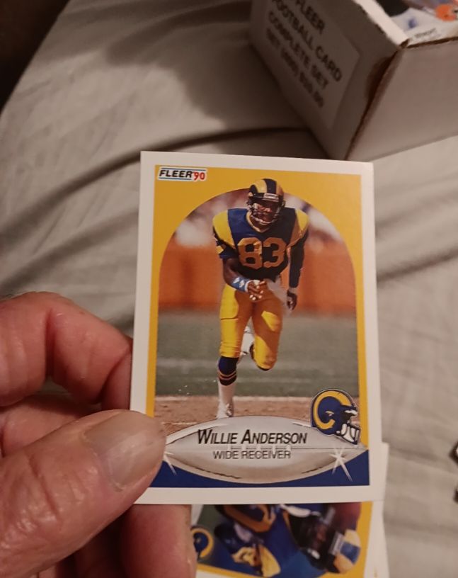 1990 Fleer #33 Willie Anderson — front