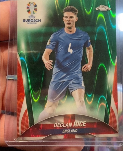 2024 Topps Chrome UEFA Euro #47 Declan Rice — front