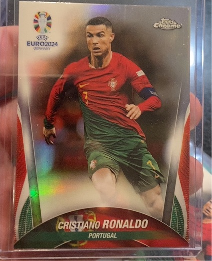 2024 Topps Chrome UEFA Euro #7 Cristiano Ronaldo — front