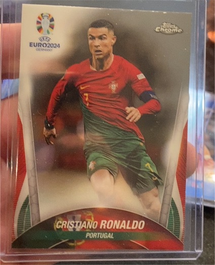 2024 Topps Chrome UEFA Euro #7 Cristiano Ronaldo — front