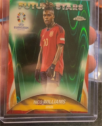 2024 Topps Chrome UEFA Euro Future Stars #105 Nico Williams — front