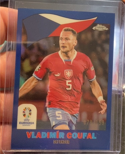 2024 Topps Chrome UEFA Euro #TC-14 Vladimír Coufal — front