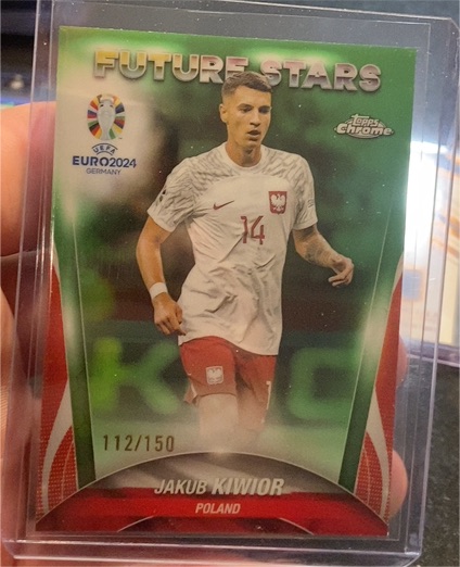 2024 Topps Chrome UEFA Euro Future Stars #112 Jakub Kiwior — front