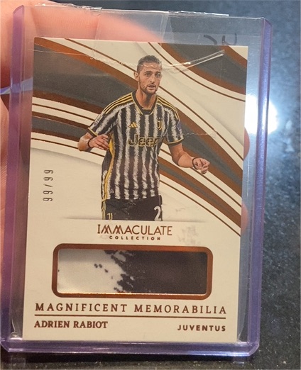 2023-24 Panini Immaculate Magnificent Memorabilia #MG-AR Adrien Rabiot — front