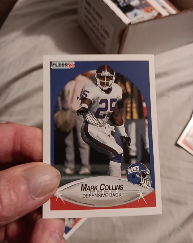 1990 Fleer #66 Mark Collins — front