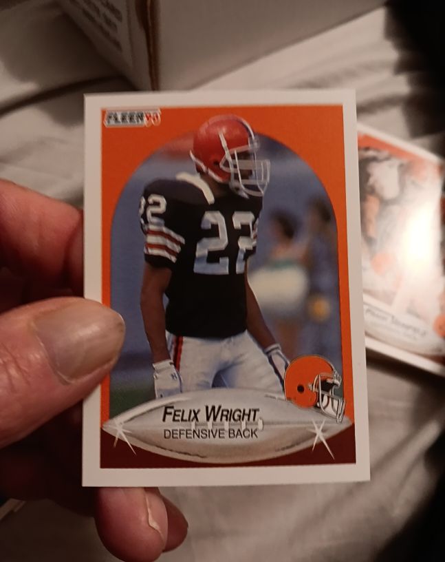 1990 Fleer #60 Felix Wright — front