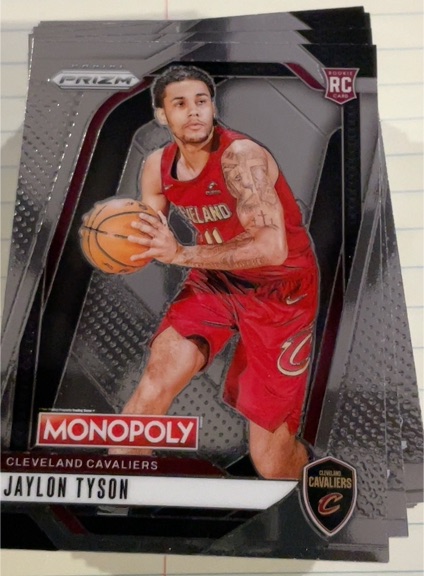 2024-25 Panini Prizm Monopoly #15 Jaylon Tyson — front