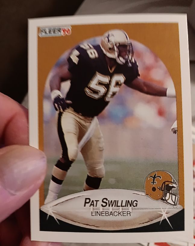 1990 Fleer #195 Pat Swilling — front