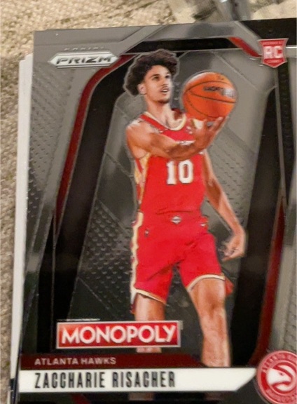 2024-25 Panini Prizm Monopoly #27 Zaccharie Risacher — front