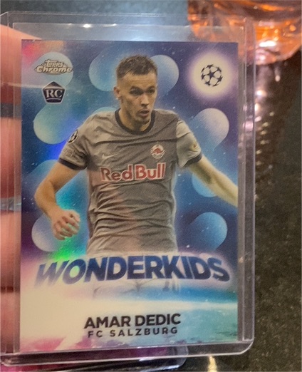 2022-23 Topps Chrome UEFA Club Competitions #W-14 Amar Dedic Wonderkids — front