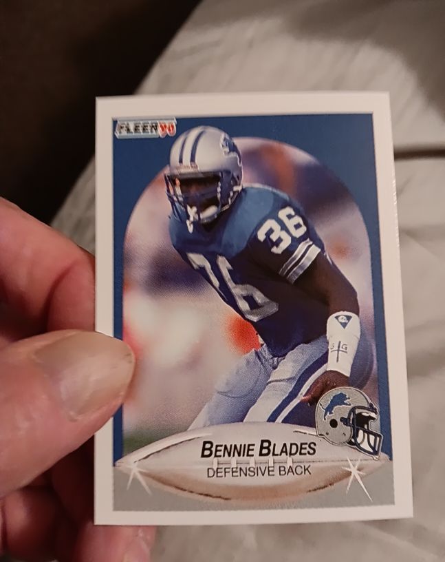 1990 Fleer #277 Bennie Blades — front